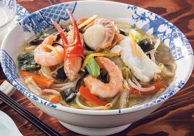 海老・蟹・帆立と国産野菜たっぷりタンメン~ゆず風味~
