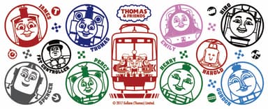 京阪電車きかんしゃトーマス号２０１７　注染手ぬぐい
