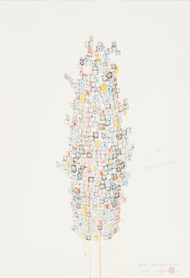 Idea Drawing for “Heathrow Airport Terminal 2”(2010)photo by Keizo Kioku