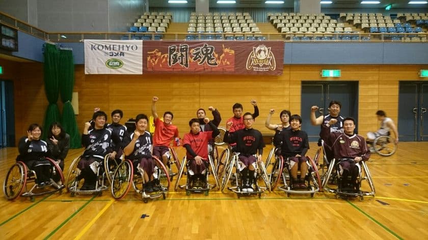名古屋拠点の車いすバスケチーム
「ワールドBBC」が全国大会に出場決定！
悲願の全国制覇をKOMEHYOがスポンサード