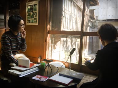 インタビュー風景