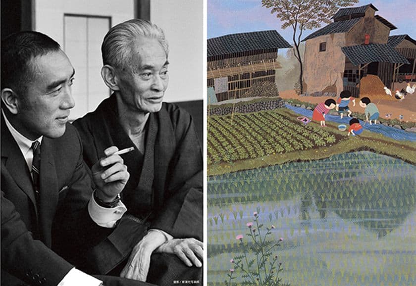 〈心のふるさと〉と〈素顔の作家〉の響動！
新潮社創業120周年記念「時代の肖像 - 作家写真展」
諏訪市原田泰治美術館で開催(4月1日～5月31日)