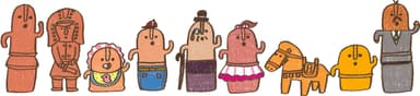 はにわ文具キャラクター