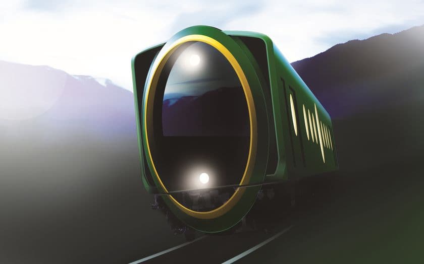 京都中心部から比叡山・びわ湖観光ルートへ
叡山電車の八瀬・比叡山への
観光用車両が平成３０年春にデビュー

