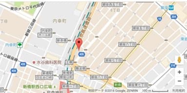 2号店「Standing Bar 333 Ginza」地図