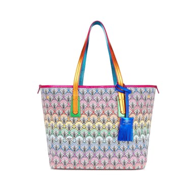 Rainbow Little Marlborough Tote Bag