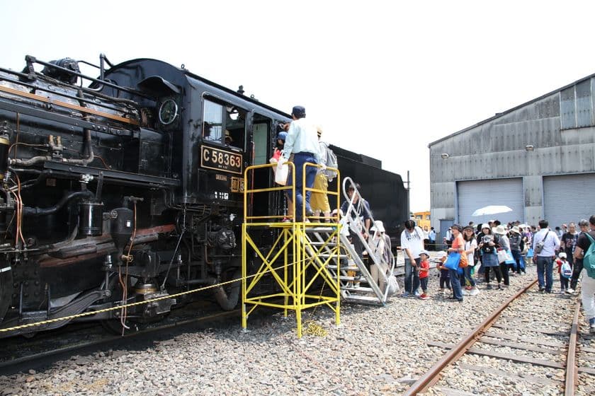 普段は入れない車両工場に入ろう！
わくわく鉄道フェスタ2017開催　
珍しい電車や機関車が並び、体験イベントも盛りだくさん