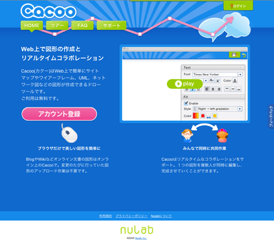 Cacoo_Home