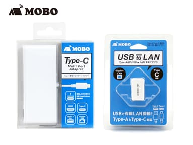 Type-C Multi Port Adapter／USB to LAN Type-A＆C USB→LAN 変換アダプタ