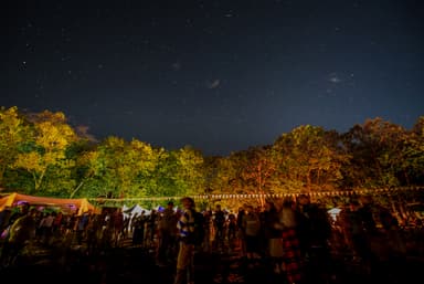 昨年の様子：星空案内