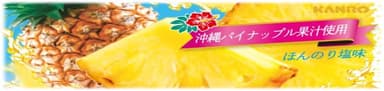 ご当地名産の果汁：フルーツリッチのど飴沖縄パイン