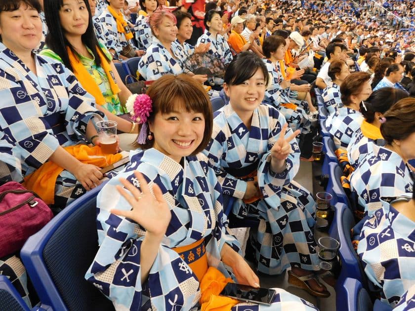 この夏！女子は浴衣でプロ野球観戦！
観戦チケット付きの“着付け講座”が開講
