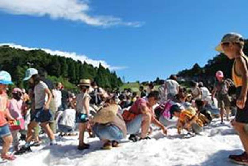 六甲山カンツリーハウス
「真夏の雪まつり」
～約100トンの雪の広場が登場！～