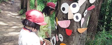 公園で野遊び