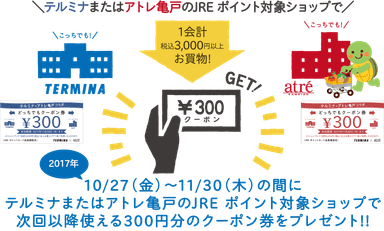 クーポンGET方法