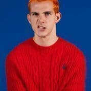 CABLE KNIT(RED)