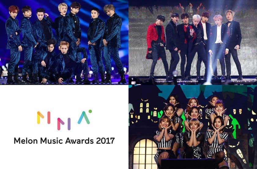 【MUSIC ON! TV（エムオン!）】
韓国・ソウルから完全生中継！
韓国No.1音楽サイト「Melon」主催の授賞式!!
「Melon Music Awards 2017」