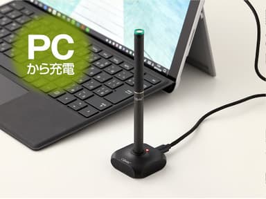 ノートPCで充電2
