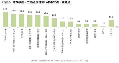 図3_地方移住・二拠点居住実行の不安点・課題点