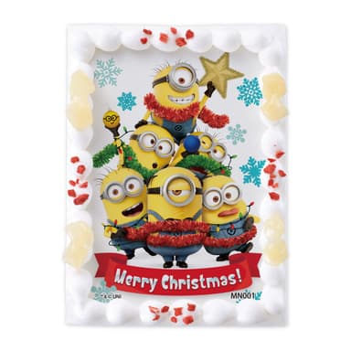 キャラデコプリントケーキ クリスマス ミニオン3