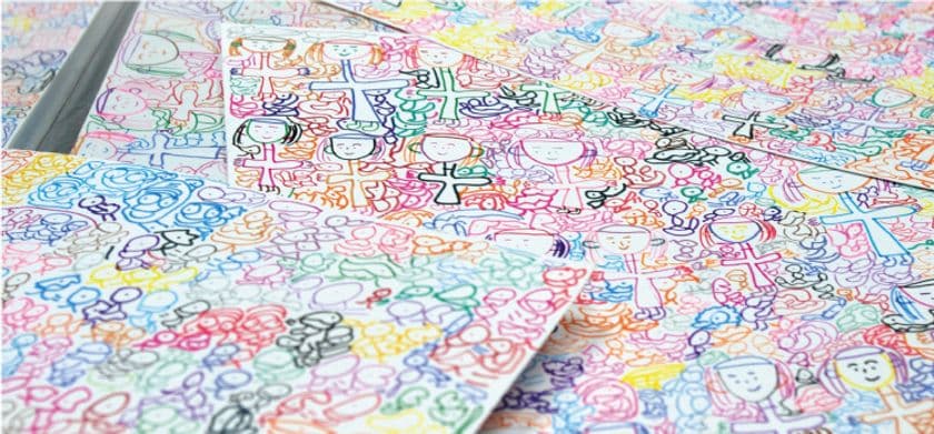 障がい者の方が雑貨のパターンデザインを担当！
夢を形にする若くて元気な次世代の縫製屋、サンワード
　「障害者の社会参加を支援する企業展示会」に出展