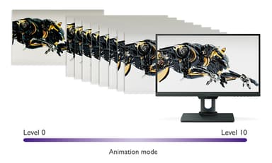 10段階調整のアニメーション(デザイン)モード
