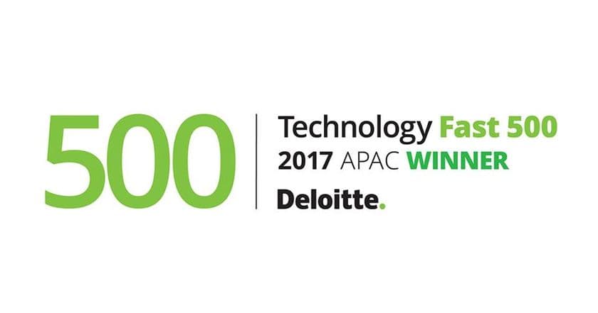 アライドアーキテクツ、テクノロジー企業成長率ランキング
「デロイト 2017年 アジア太平洋地域テクノロジー　Fast500」で
285位を受賞