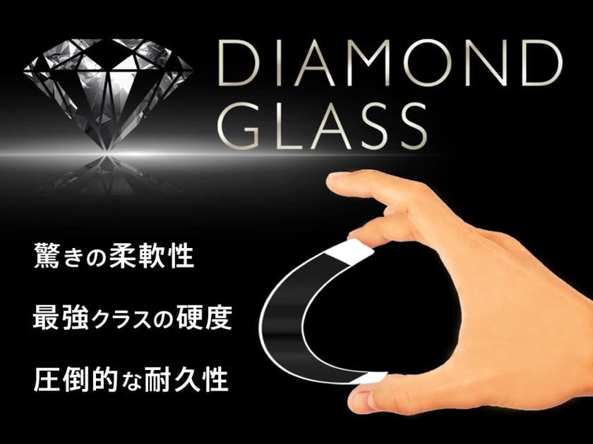 新技術！曲げても割れにくいガラスフィルムを発売　
～最強クラスの硬度と耐久性でスマートフォンを保護～