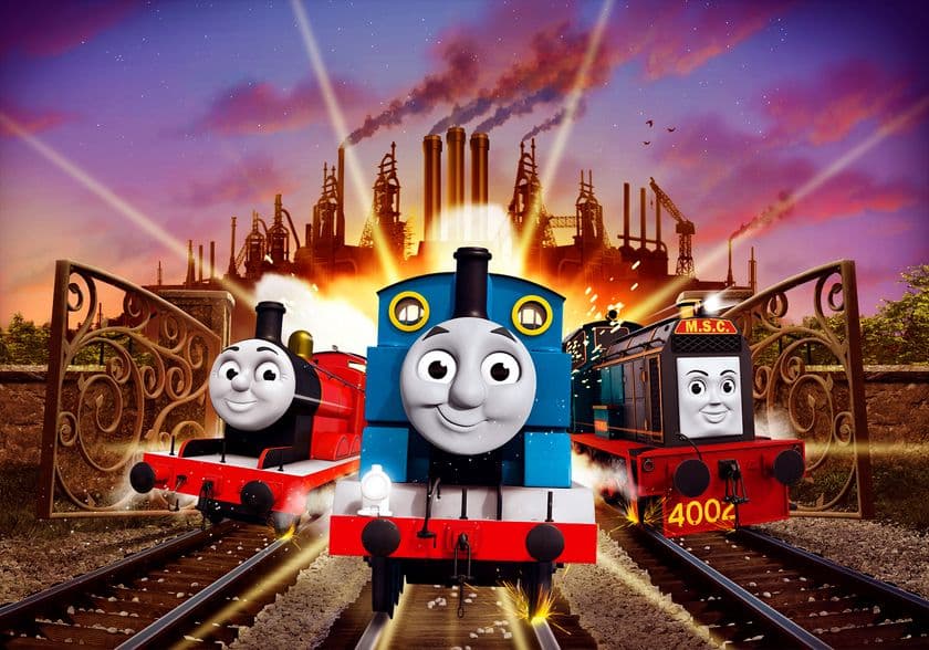 2018年4月7日(土)から全国ロードショーのトーマス最新映画
『映画 きかんしゃトーマス　とびだせ！友情の大冒険』　
ゲスト声優に森三中が出演決定！予告映像も解禁！！