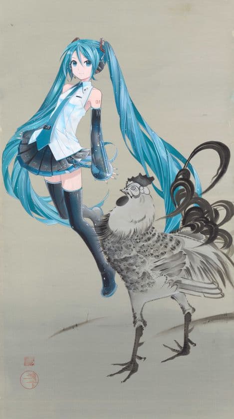 鉄腕アトム、初音ミク、リラックマなどが日本画と融合！
「ぼくらが日本を継いでいく」展が新宿高島屋にて開催