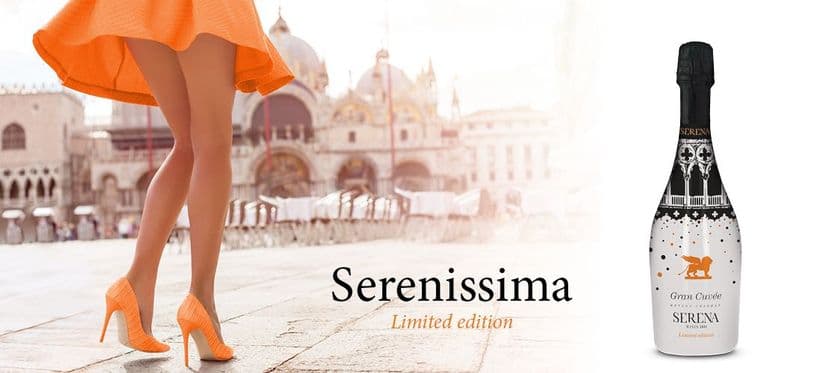 本国・イタリアで完売のセレーナワイン スプマンテ　
100周年記念限定ボトルを国内1,000本限定入荷！
「セレニッシマ」1月25日発売
