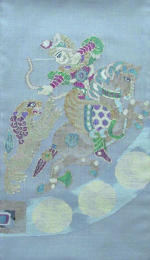 天平から現代に続く染め物・織物をCOREDO室町で展示　
創業92年の丸や呉服店が主催