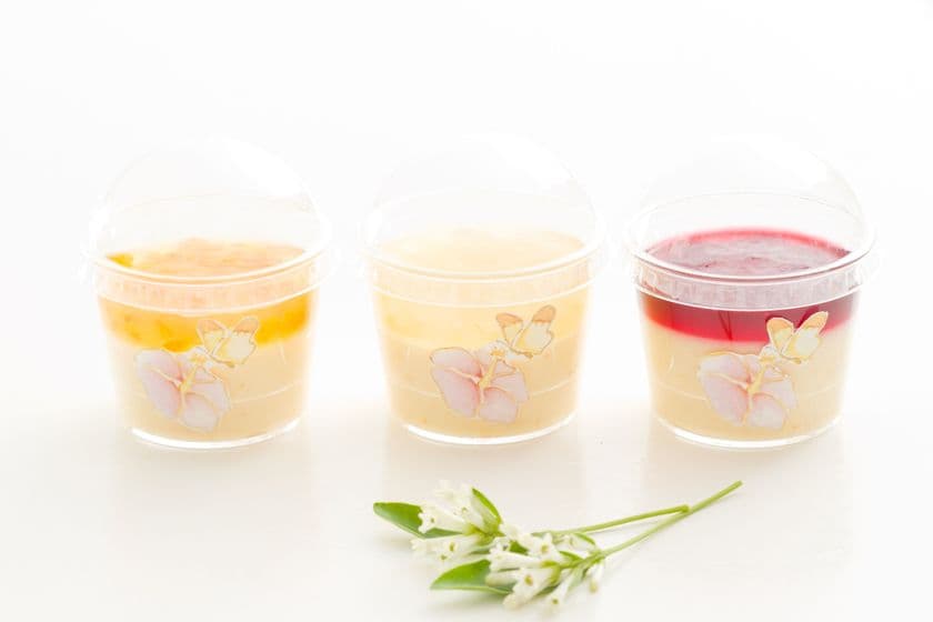 南風ガーデンの季節たより「蝶々のデザート」発売　
ハーブやフルーツ、カラー芋を素材にした
季節を楽しめるオリジナルデザート