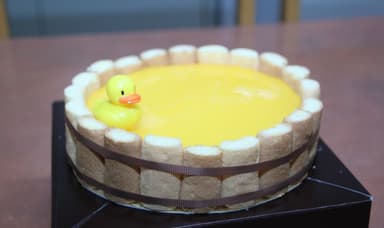 桶チーズケーキ側面ズーム
