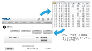 社員リストもCSVで簡単作成