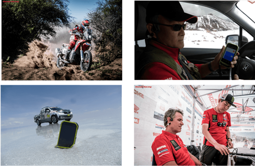 「DAKAR(ダカール) RALLY(ラリー) 2018」
「ＴＯＲＱＵＥ（Ｒ）（トルク）」が
「Monster Energy Honda Team」の
情報通信デバイスとして活躍