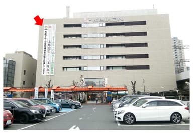 京阪百貨店守口店懸垂幕の掲出イメージ