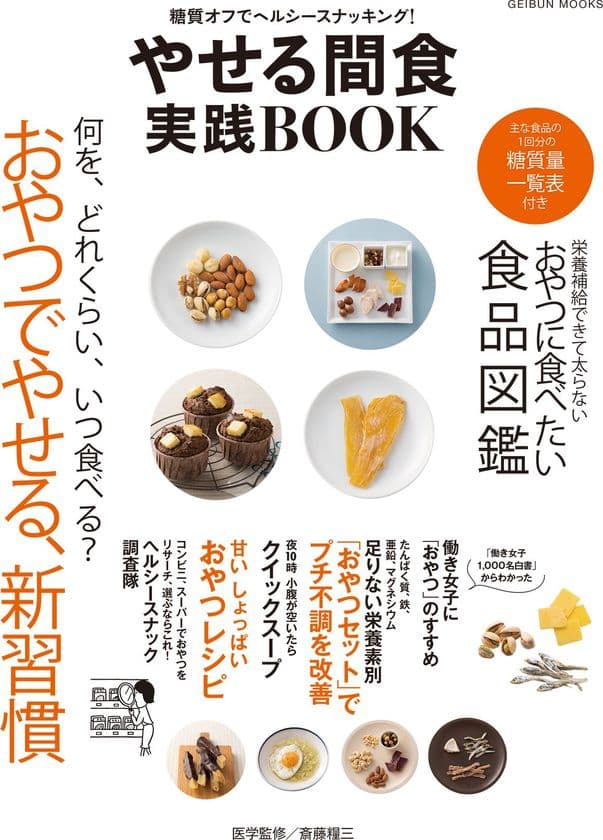 おやつで栄養素をとり、やせやすい健康的な体をつくる！　
効果的な間食の活用本が2月26日から発売