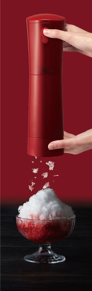 大人のふわふわ氷かき器　レッドイメージ