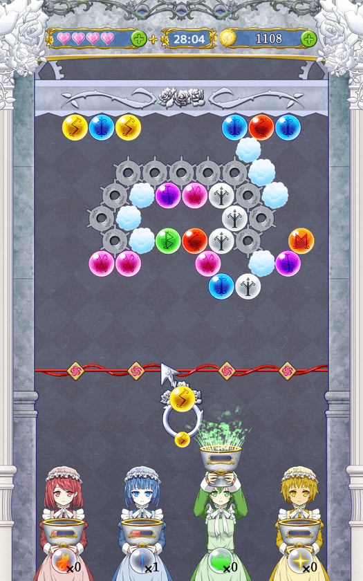 スマホゲームアプリ「ゴスプリドロップ」が3月2日配信！
ゲームをクリアしてお嬢様を育成するパズルシューティングゲーム