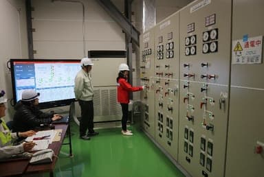 受電操作スイッチオン
