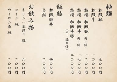メニュー