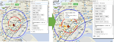 電話帳データプロット