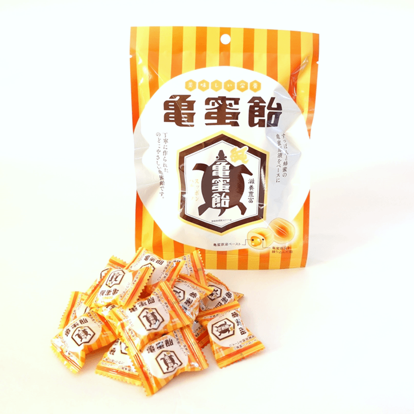 “すっぽん×ハチミツ”が口の中でとろける『亀蜜飴』が
商品リニューアル！3月末に一般販売開始