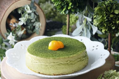 金柑の抹茶スフレ