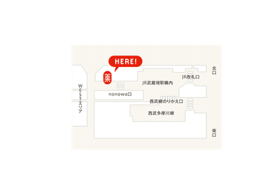 JR武蔵境駅案内図