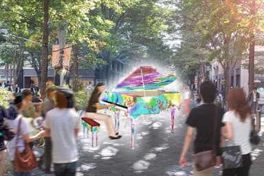 アートピアノ展示イメージ
