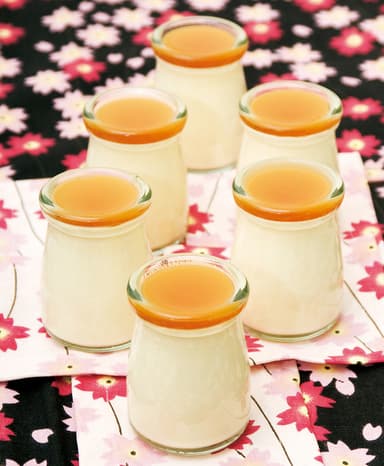 ふぐコラーゲン入りの温泉蒸しプリン