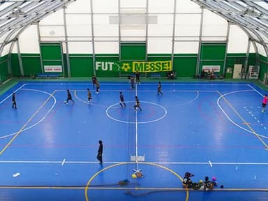 ドローンでのフットサル大会撮影