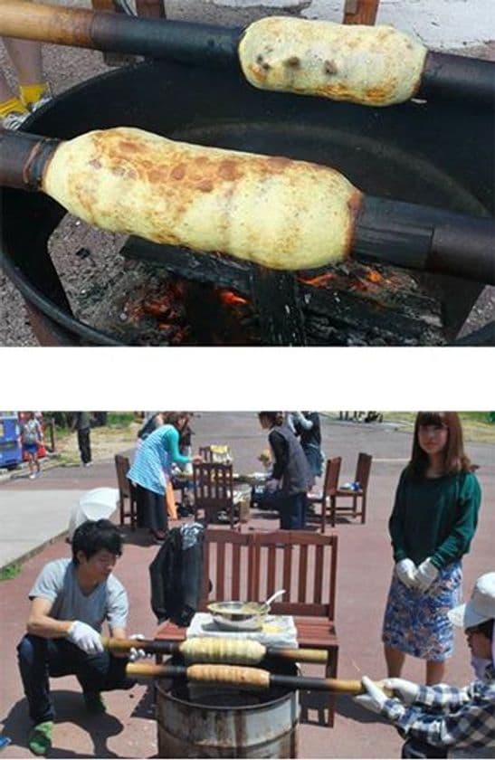 自然の中で本格スイーツ作りに挑戦！
「バウムクーヘン教室」～初夏の六甲山でアウトドアクッキング～